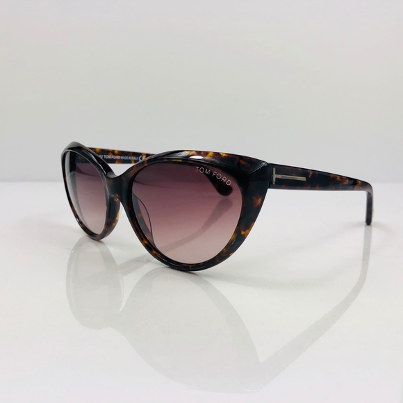 New TOM FORD Martina Havana Cat Eye Sunglasses - Picture 6 of 16